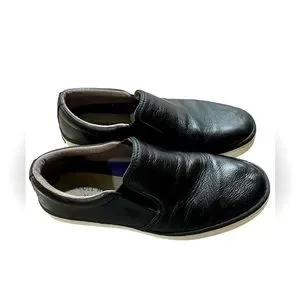 Cole Haan Falmouth Men\'s Black Leather Slip-Ons Cole Haan Falmouth Grand OS Shoes Mens 11 M Black Leather  main image 3